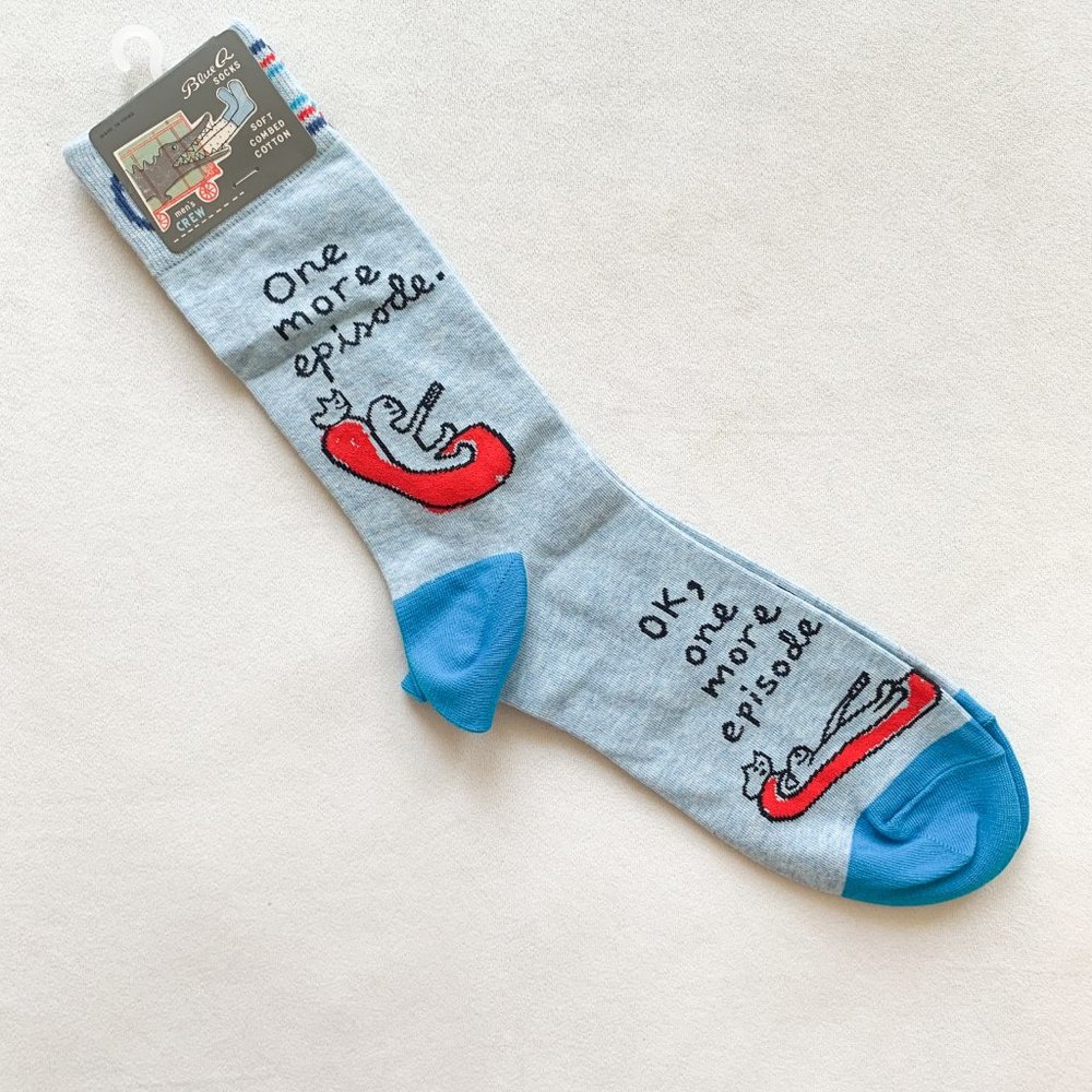 Blue Q One More Episode Socks